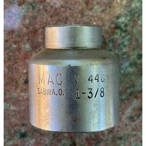 MAC Tools USA 1/2" Drive 1 3/8” SAE 6 Point Shallow Chrome Socket V446